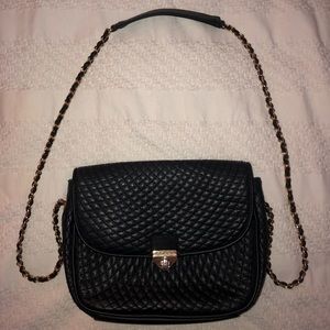 Navy Blue Purse With Gold Accents!